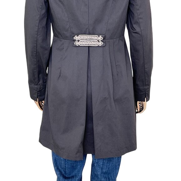 CAbi Turkish Delight Military Beaded Gray Jacket Size 6 | Style #184 - Picture 7 of 11